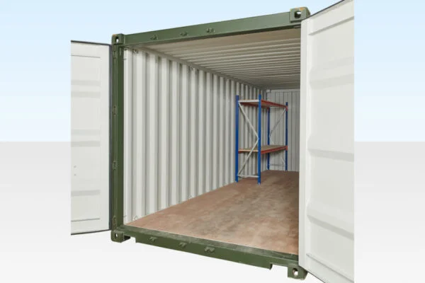Adjustable Heavy Duty Two Tier Container Racking (Single Bay)
