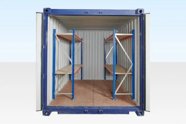 Adjustable, Heavy Duty Two Tier Container Racking (Single Bay)