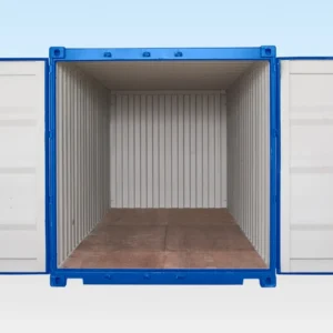 20ft Self Storage Container with Bamboo Floor – Blue (RAL 5010)