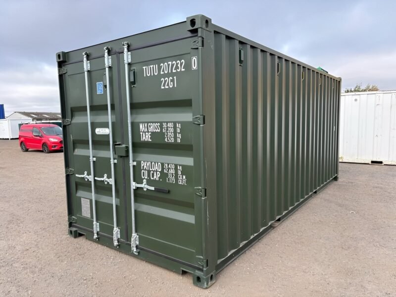 20Ft Shipping Container (One Trip) – Dark Green