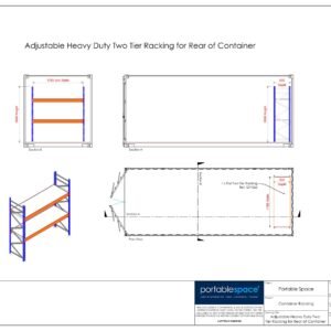Heavy Duty Container Racking Kit - Two Tier