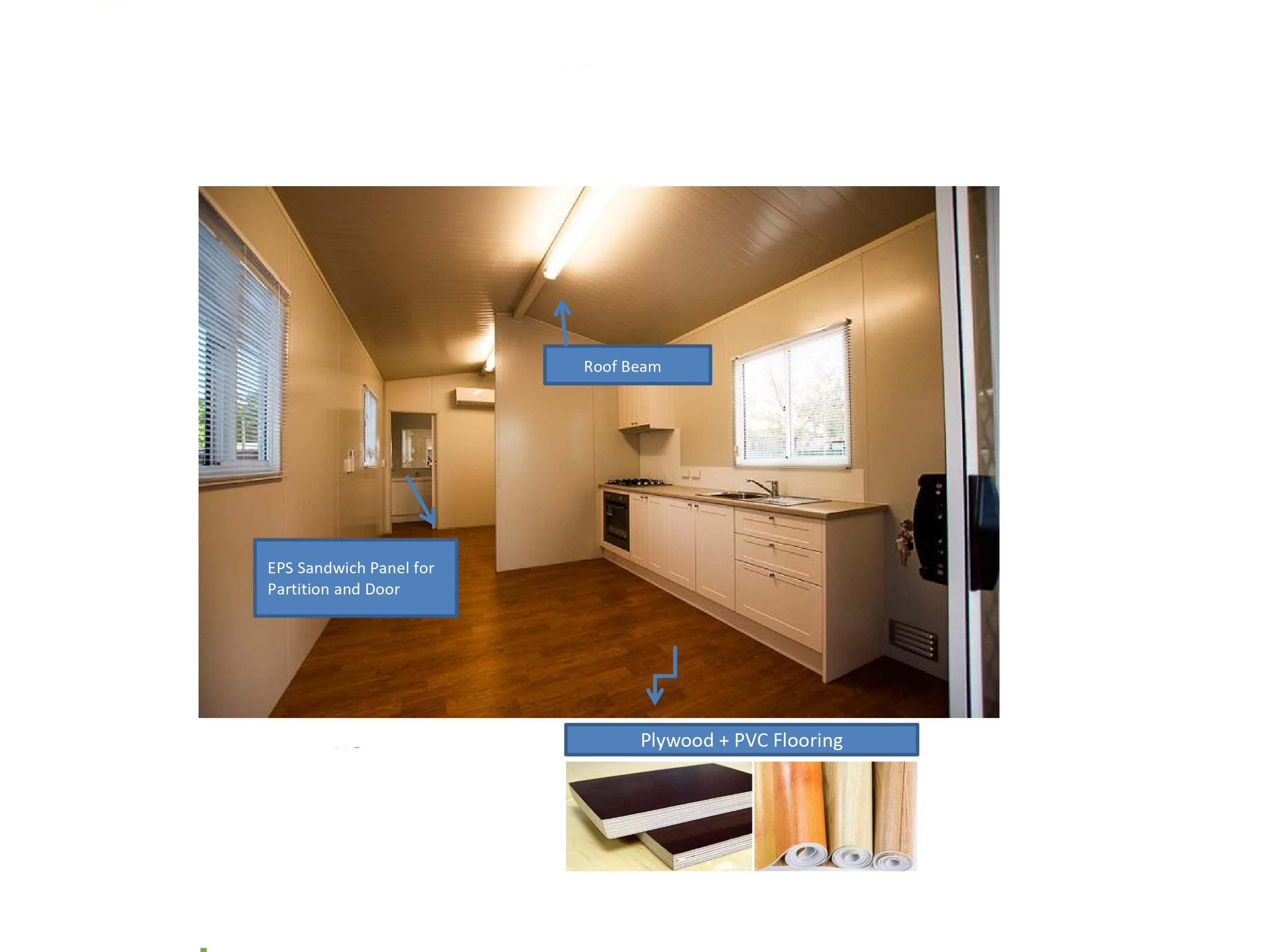 KLW-750 320sqft Prefab Cabin with Bathroom & Kitchen
