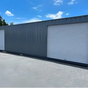 Shipping Container with Dual Roll-Up Side Doors COR-TEN Steel