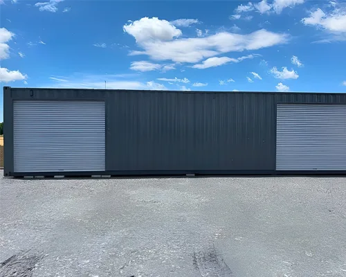 Shipping Container with Dual Roll-Up Side Doors COR-TEN Steel