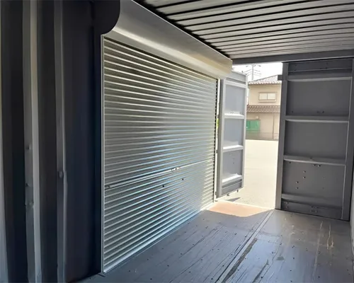Shipping Container with Dual Roll-Up Side Doors COR-TEN Steel